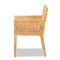 Baxton Studio Karis Modern and Contemporary Natural Finished Wood and Rattan Armchair 185-11869-Zoro - alternate 5